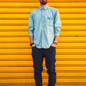 Light blue denim shirt